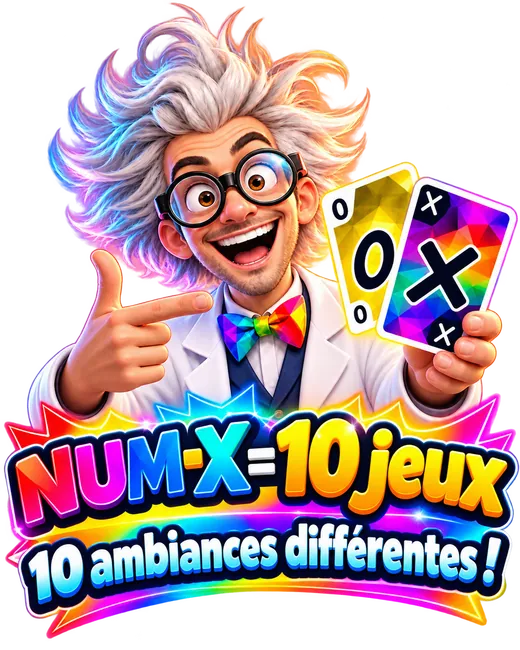 Num-X = 10 jeux, 10 ambiances différentes
