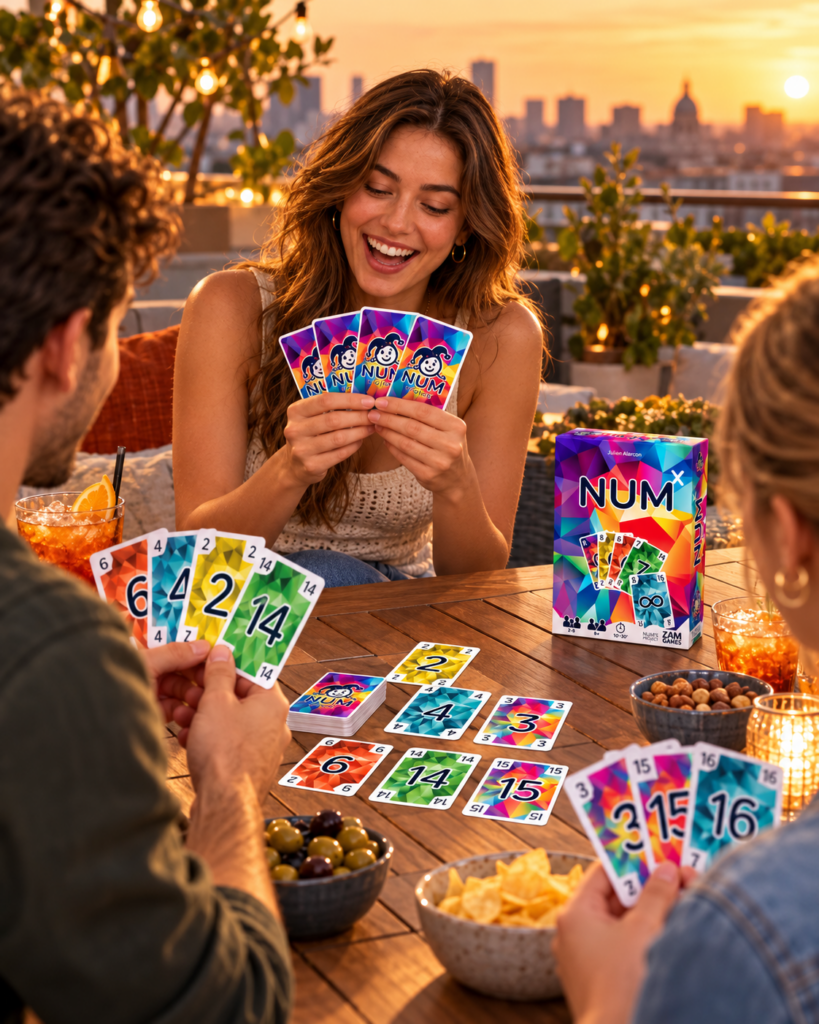 Soirée jeu avec le kit Num-X